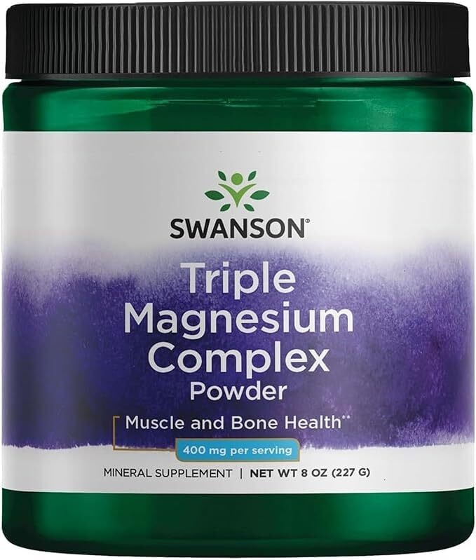 Swanson Triple Magnesium Complex Powder, 400mg - 227g