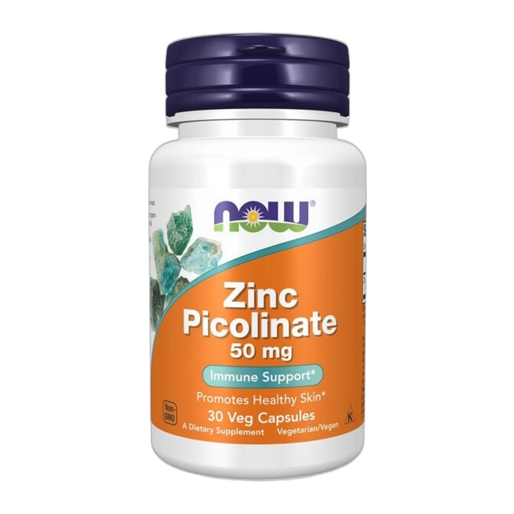 NOW Foods Zinc Picolinate, 50mg - 30 vcaps