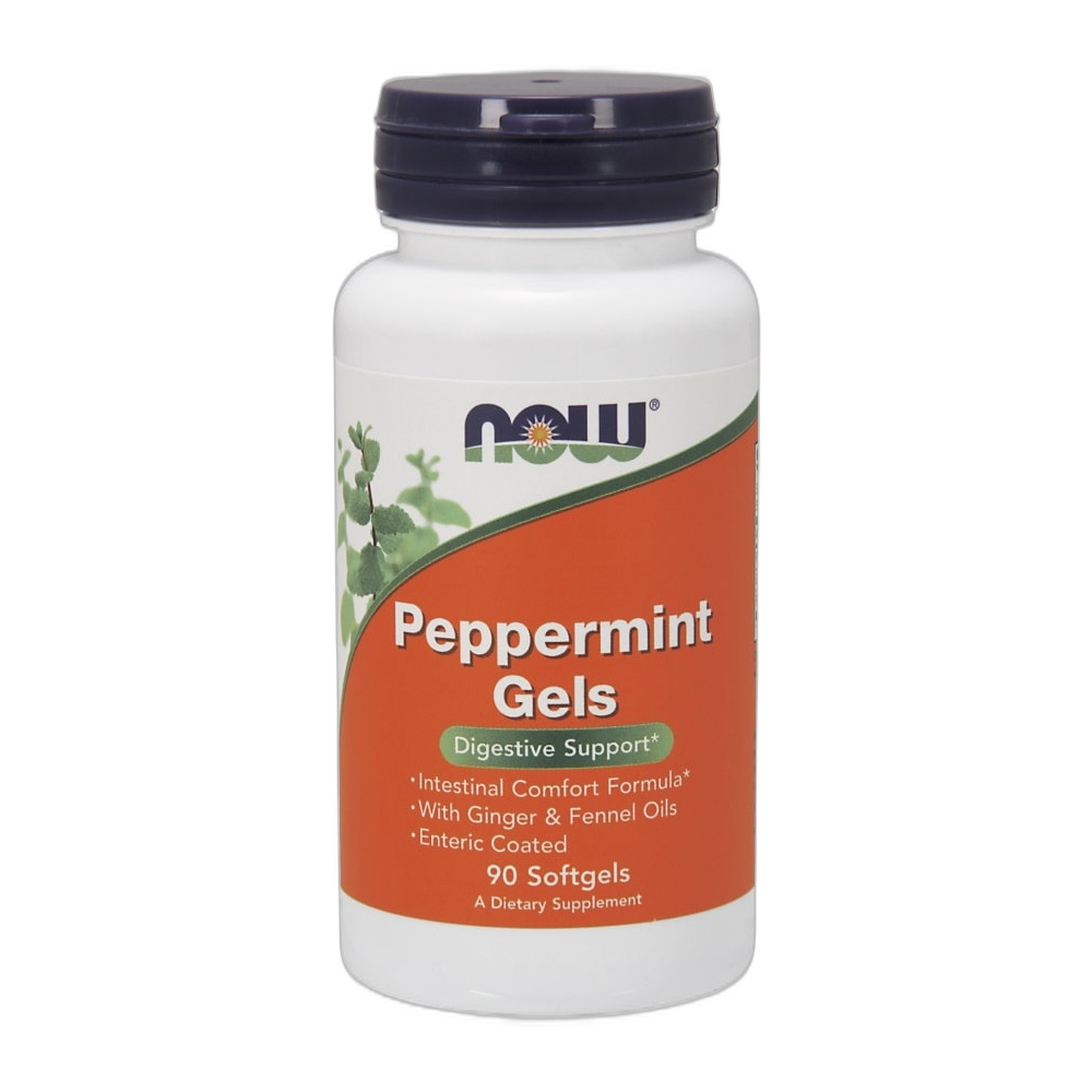 NOW Foods Peppermint Gels - 90 softgels