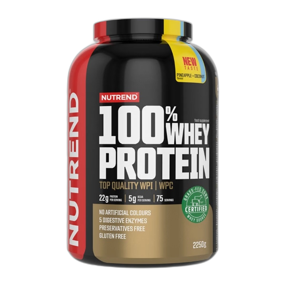 Nutrend 100% Whey Protein, Pineapple + Coconut - 2250g