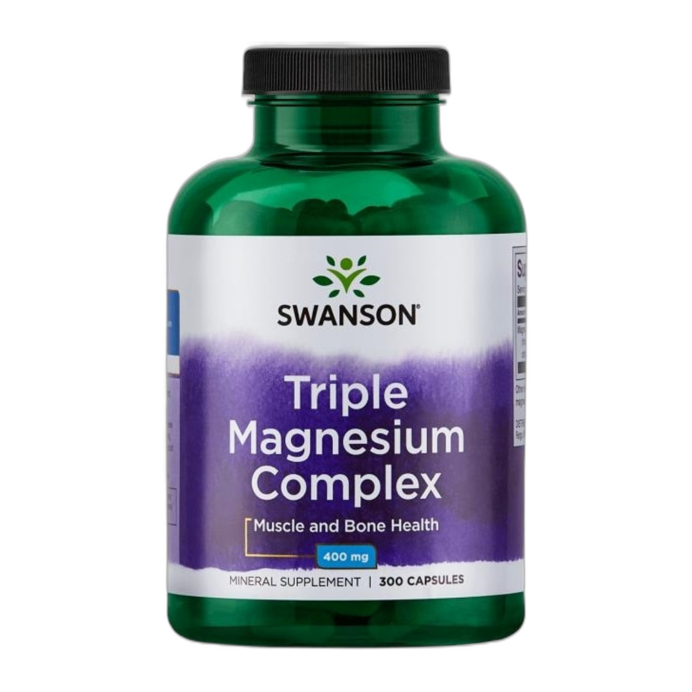 Swanson Triple Magnesium Complex, 400mg - 300 caps