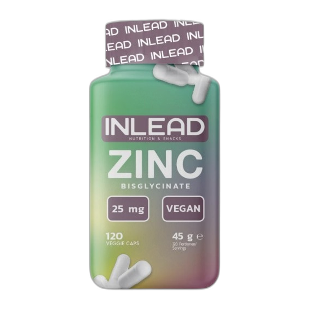 INLEAD Nutrition Zinc Bisglycinate, 25mg - 120 vcaps