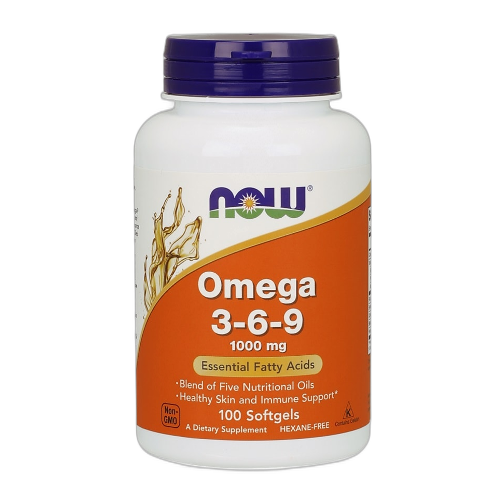 NOW Foods Omega 3-6-9, 1000mg - 100 softgels