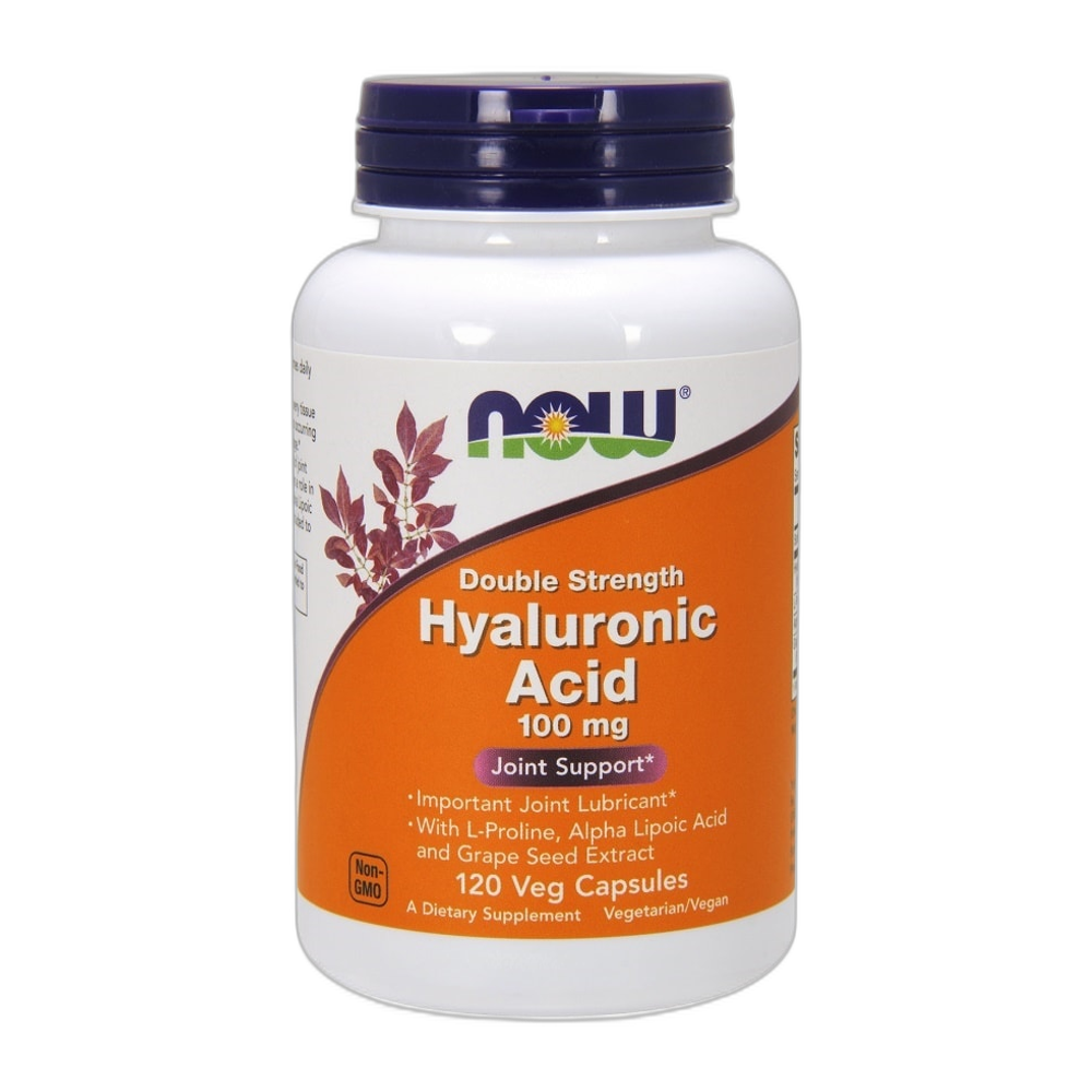 NOW Foods Hyaluronic Acid, 100mg Double Strength - 120 vcaps