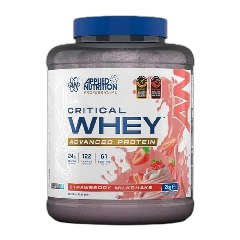Applied Nutrition Critical Whey, Strawberry Milkshake - 2000g
