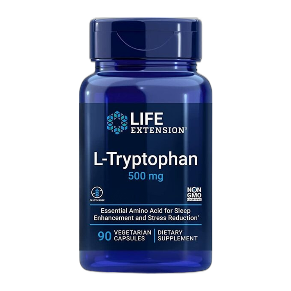 Life Extension L-Tryptophan, 500mg - 90 vcaps
