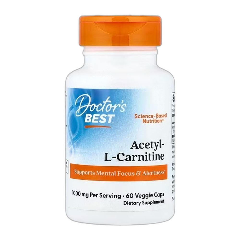 Doctor's Best Acetyl L-Carnitine, 1000mg  - 60 vcaps
