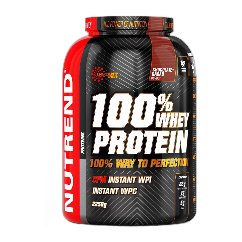 Nutrend 100% Whey Protein, Chocolate Cocoa - 2250g