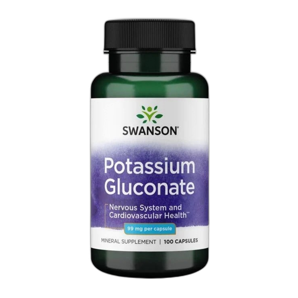 Swanson Potassium Gluconate, 99mg - 100 caps