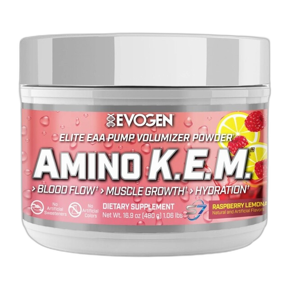 Evogen Amino K.E.M. EAA, Raspberry Lemonade - 480g