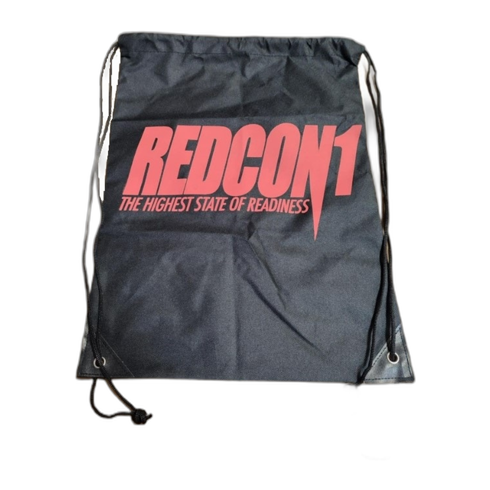 Redcon1 The Highest State Of Readiness Drawstring Bag - Red on Black