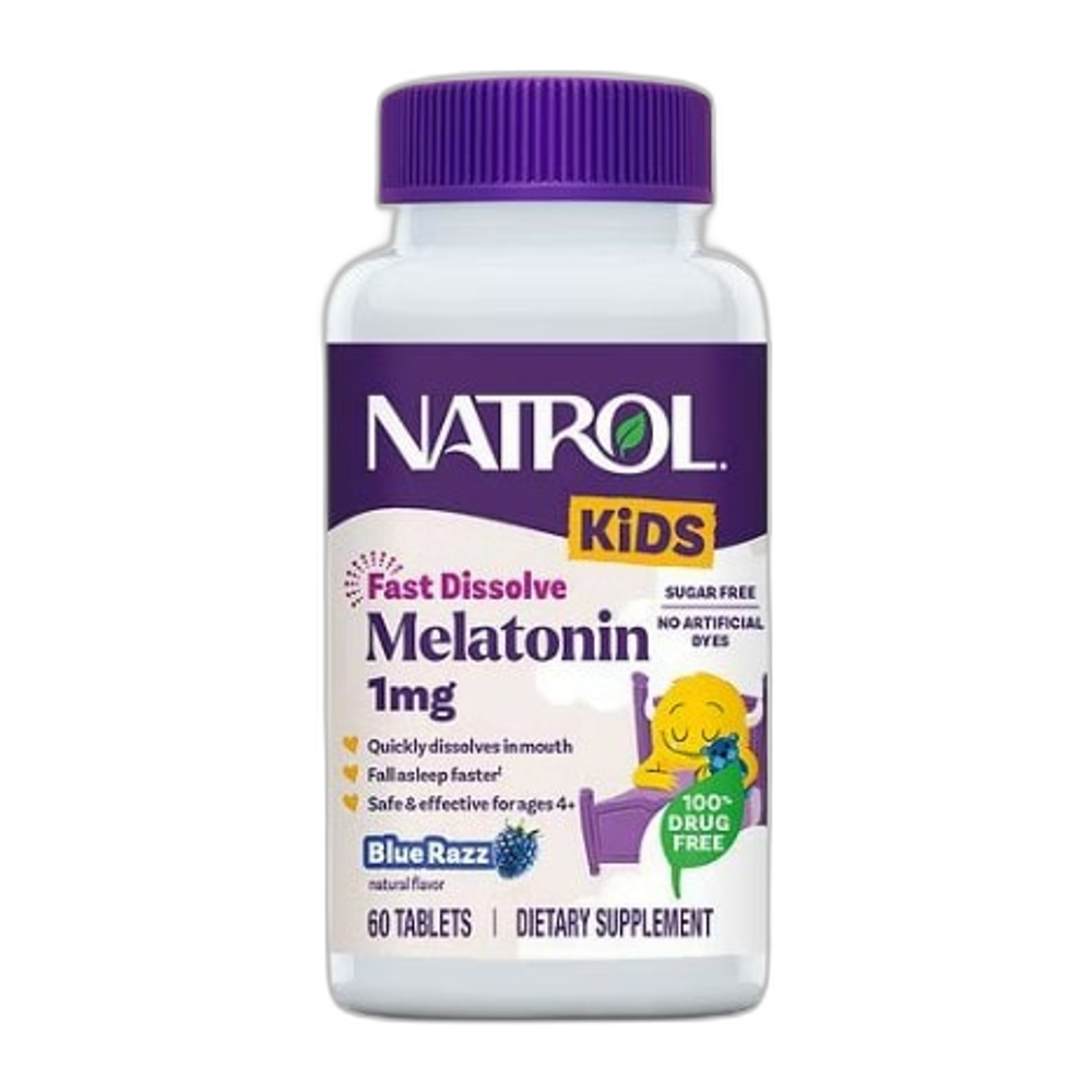 Natrol Kids Melatonin, Blue Razz - 60 tablets
