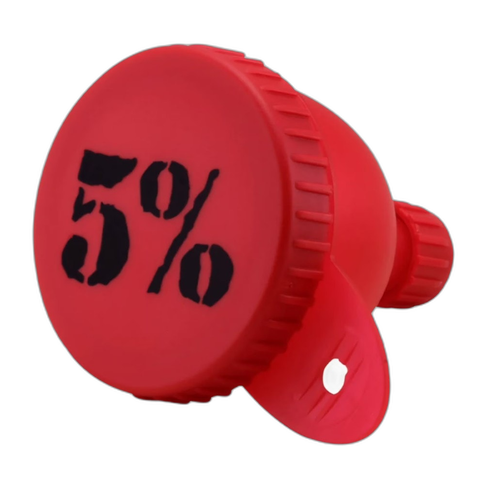 5% Nutrition 5% Funnel, Red & Black