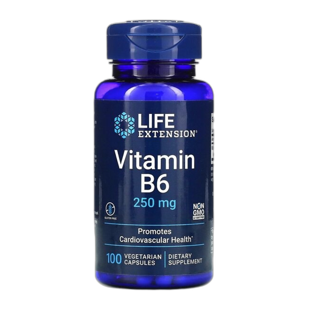 Life Extension Vitamin B6, 250mg - 100 vcaps