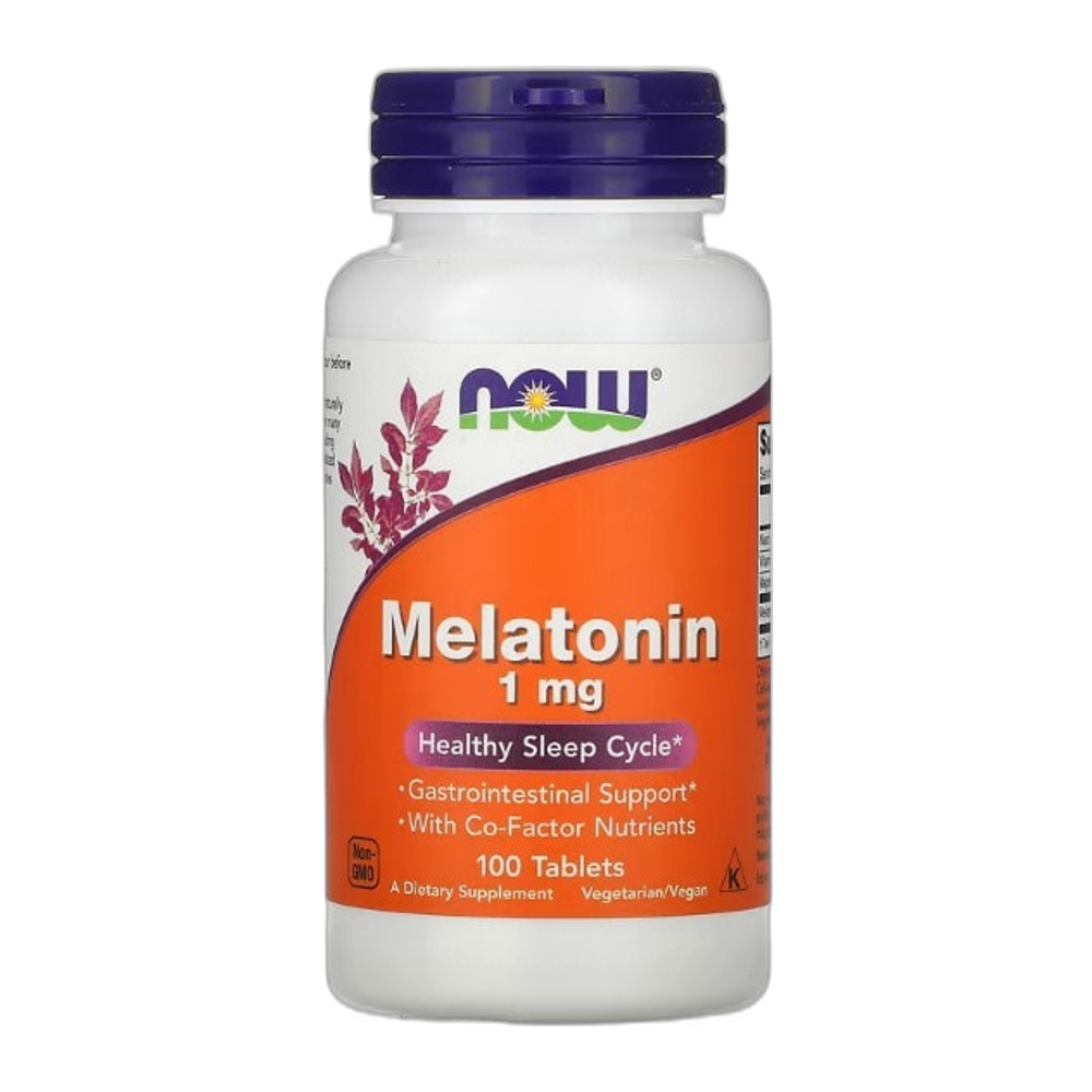 NOW Foods Melatonin, 1mg - 100 tabs