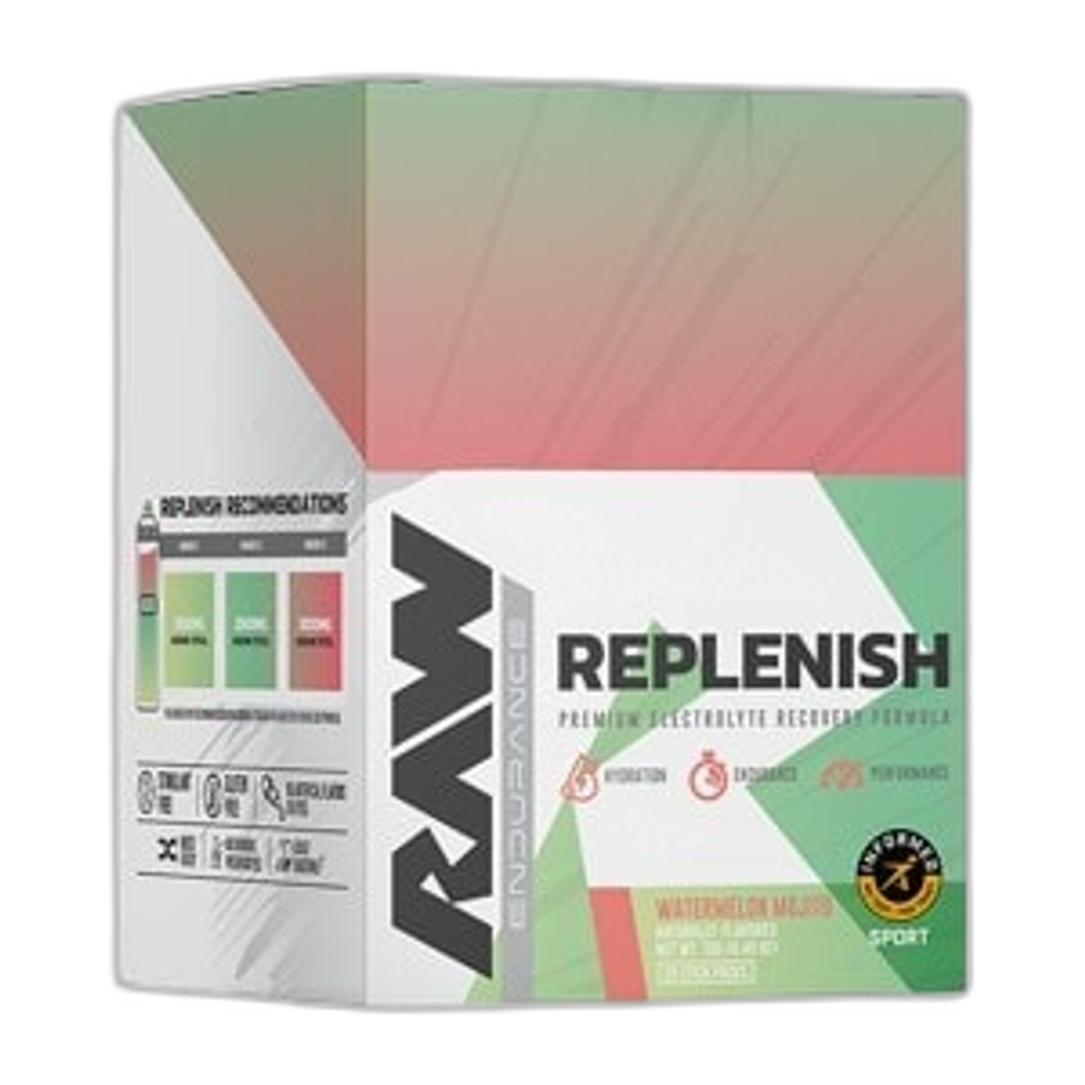 Raw Nutrition Replenish, Watermelon Mojito - 20 stick packs