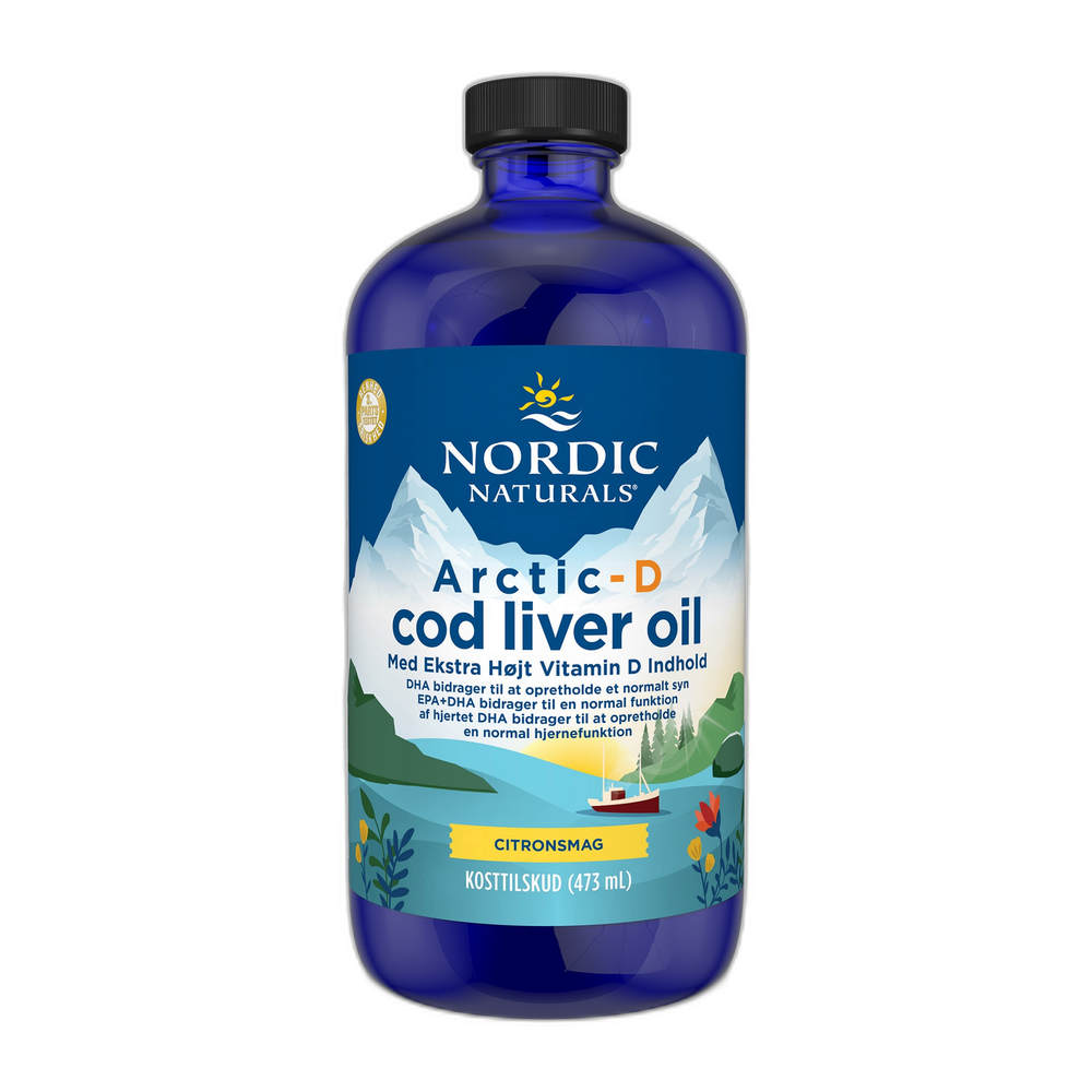 Nordic Naturals (Danish Label) Arctic-D Cod Liver Oil, Lemon - 473 ml.
