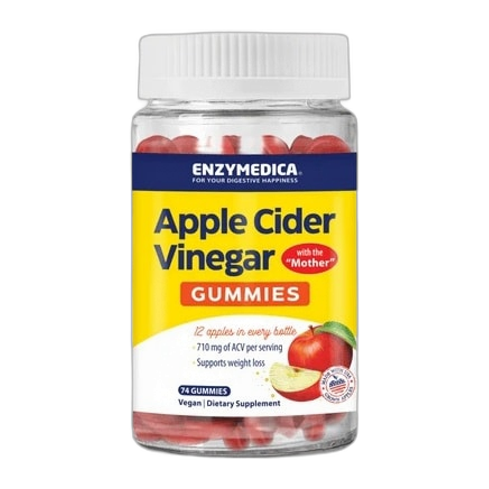 Enzymedica Apple Cider Vinegar Gummies - 74 gummies