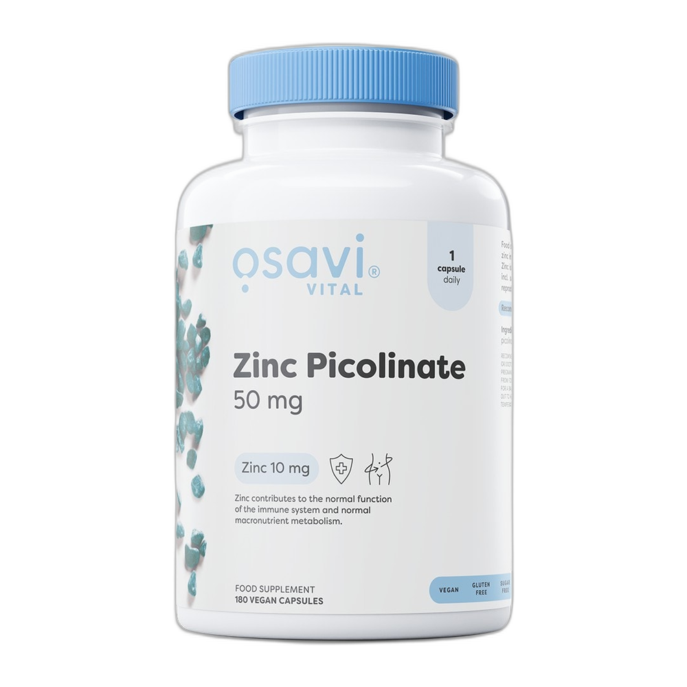 Osavi Zinc Picolinate, 50mg - 180 vegan caps