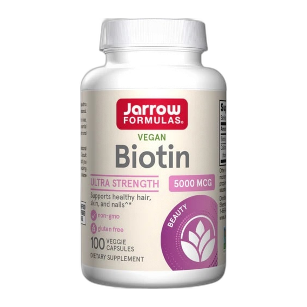 Jarrow Formulas Biotin, 5000mcg - 100 vcaps