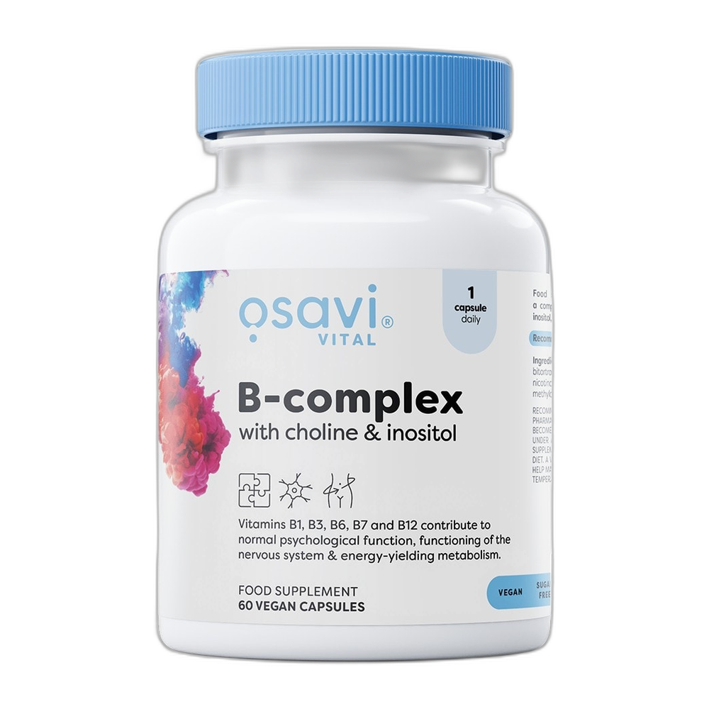 Osavi B-Complex with Choline & Inositol - 60 vegan caps