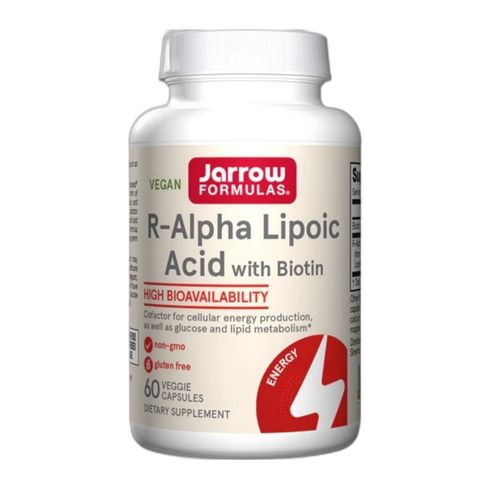 Jarrow Formulas R-Alpha Lipoic Acid with Biotin - 60 vcaps