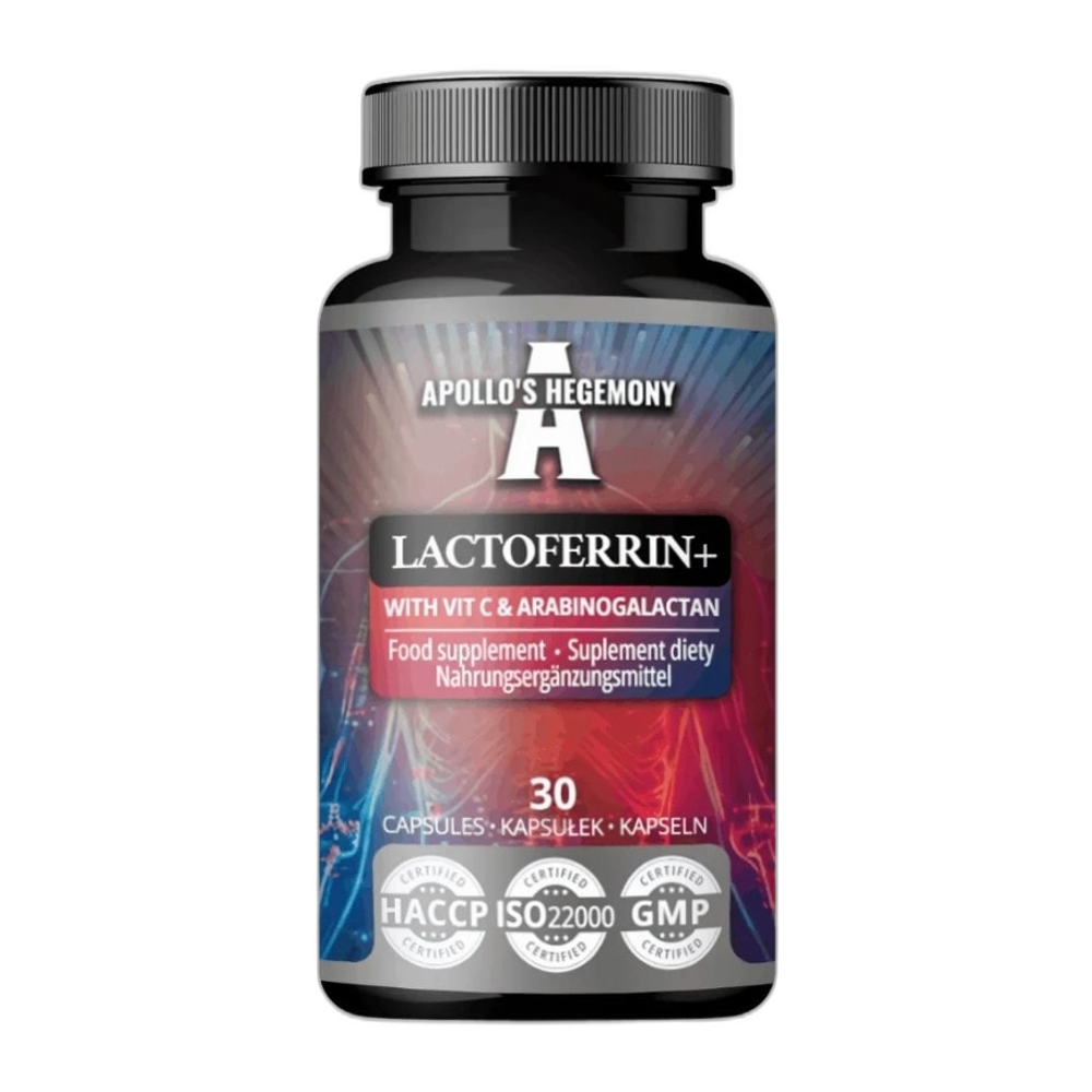 Apollo's Hegemony Lactoferrin+ with Vit C & Arabinogalactan - 30 caps