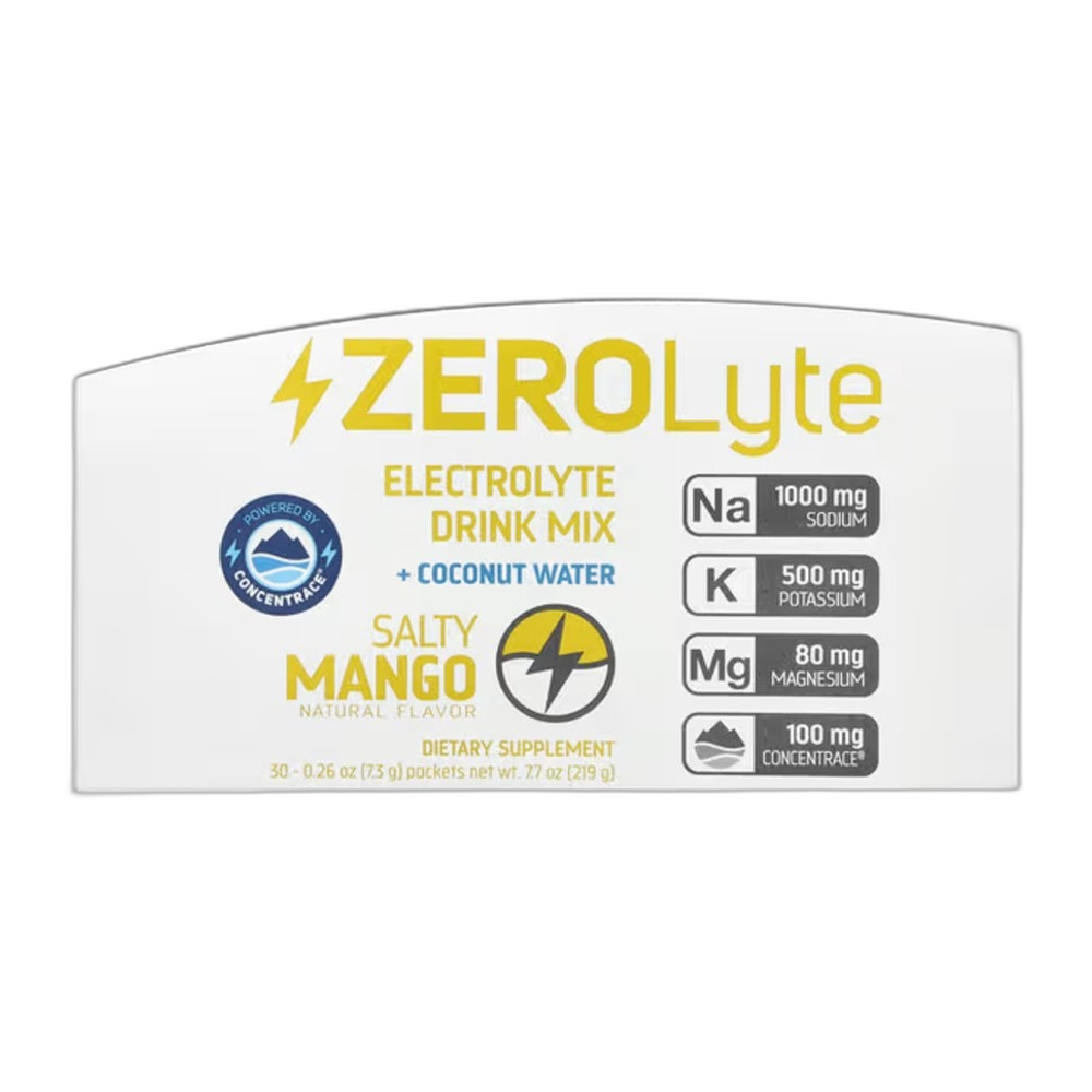 Trace Minerals ZEROLyte, Salty - 30 packets