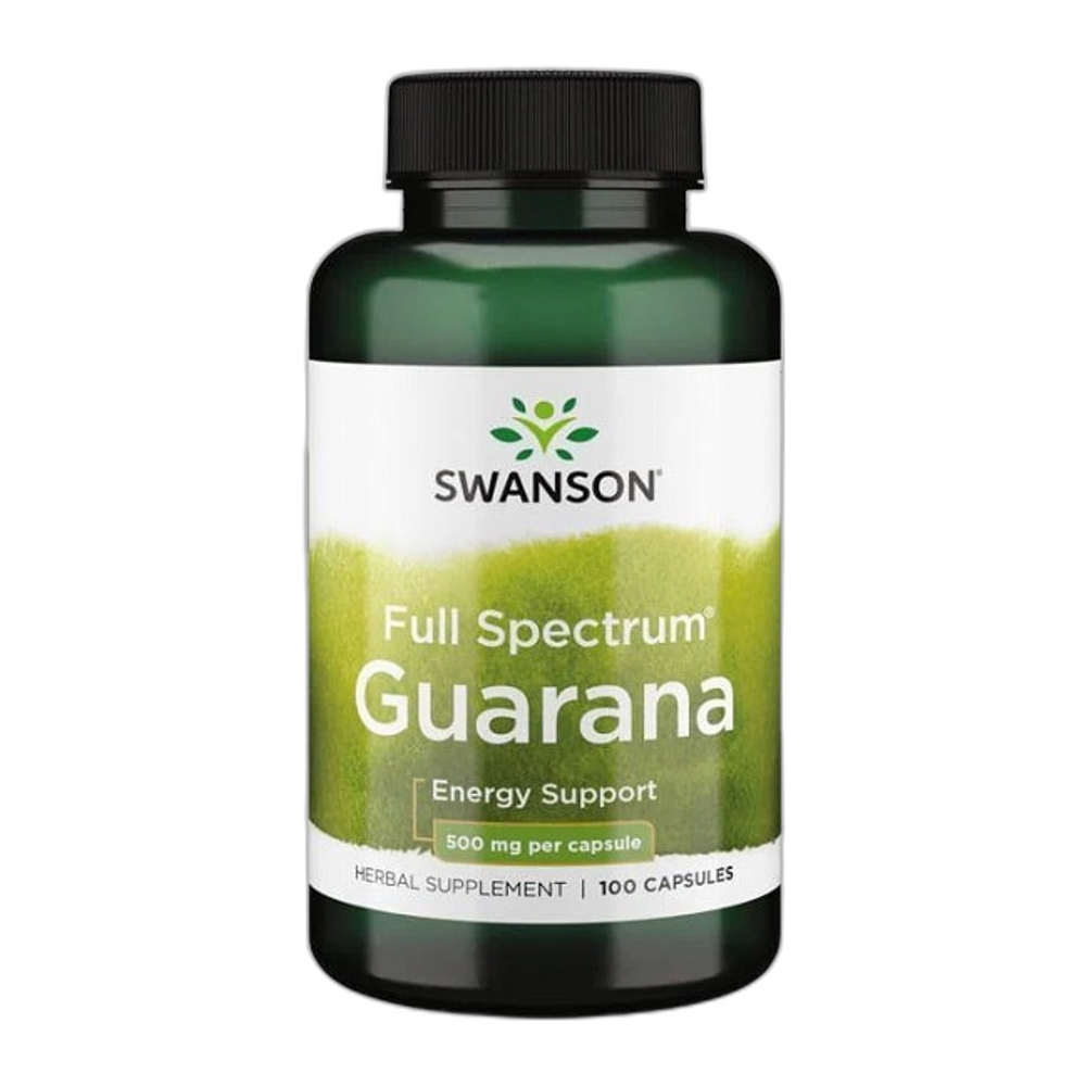Swanson Full Spectrum Guarana, 500mg - 100 caps