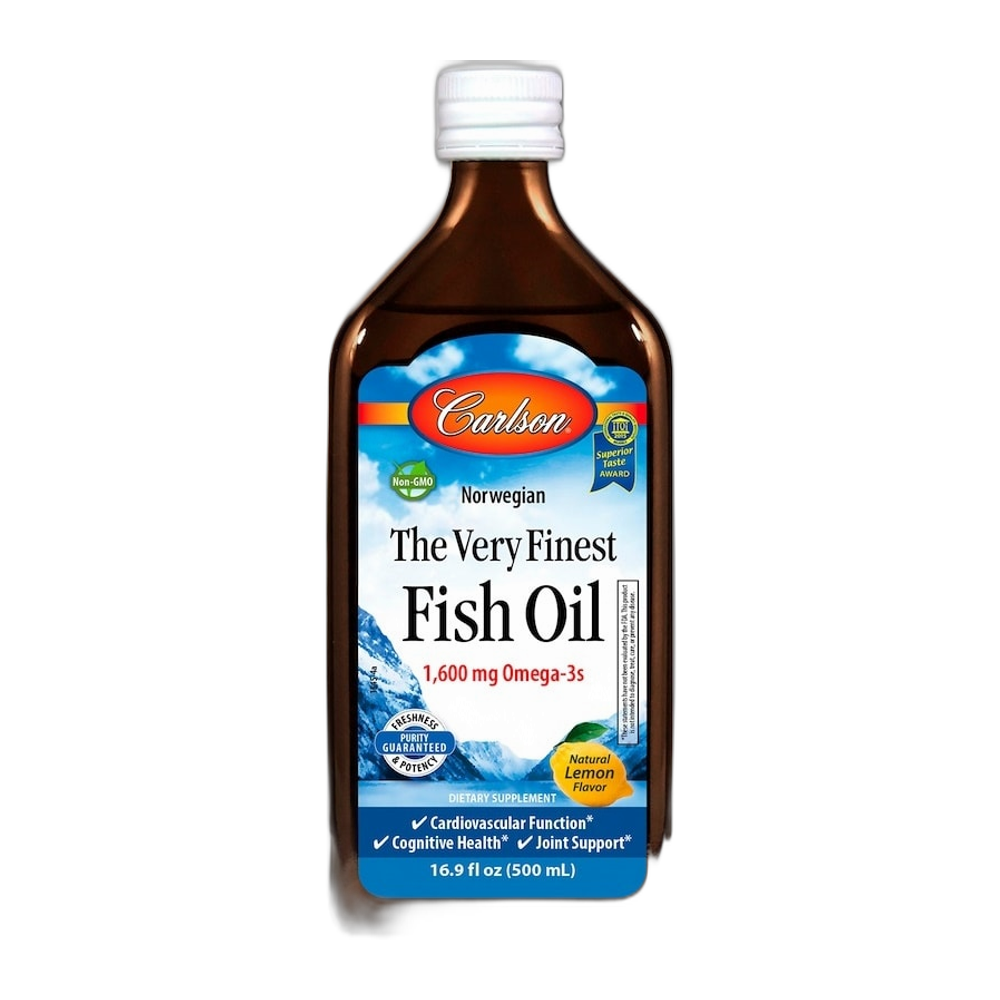 Carlson Labs The Very Finest Fish Oil, Natural Lemon - 500 ml.