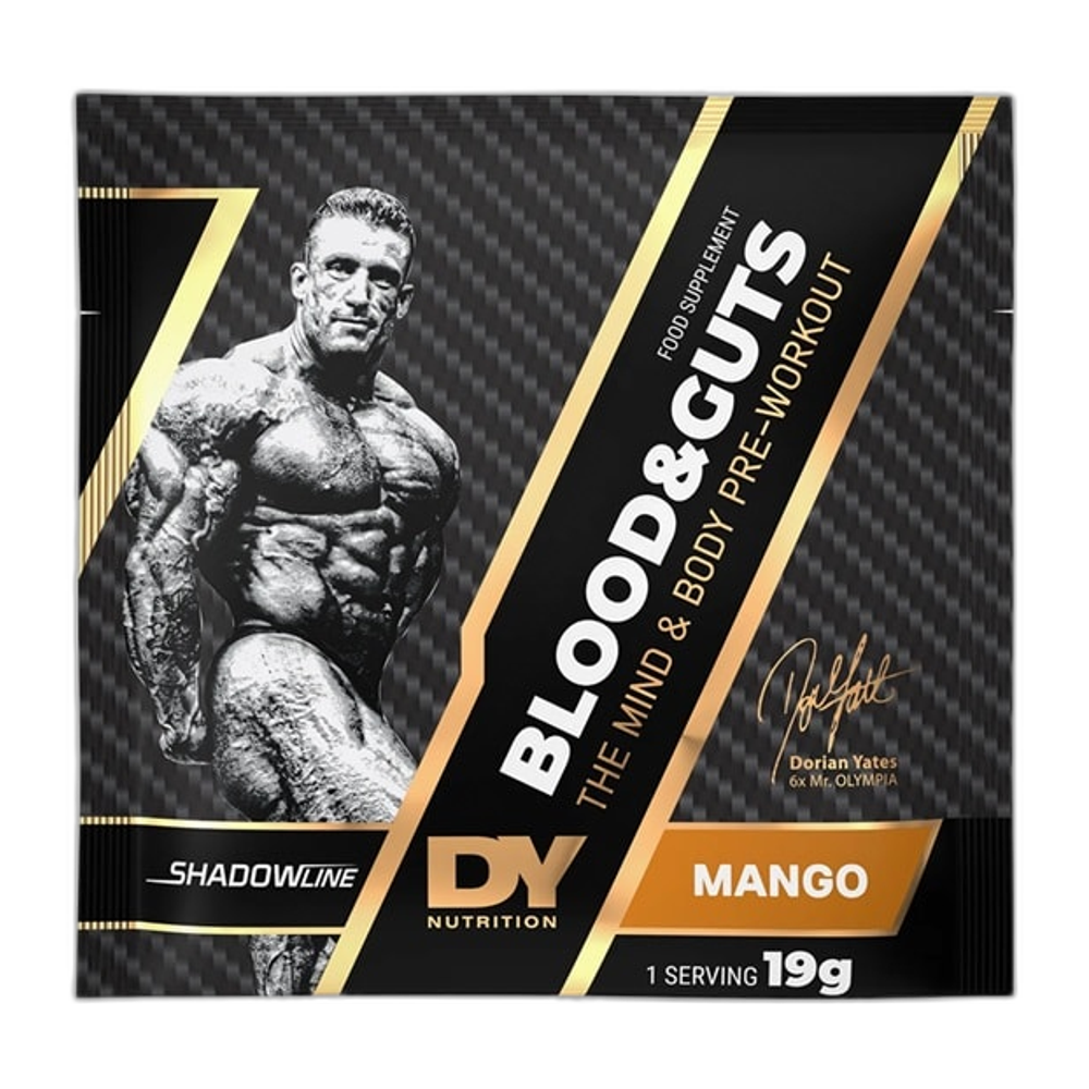 Dorian Yates Blood and Guts, Mango - 19g (1 serving)