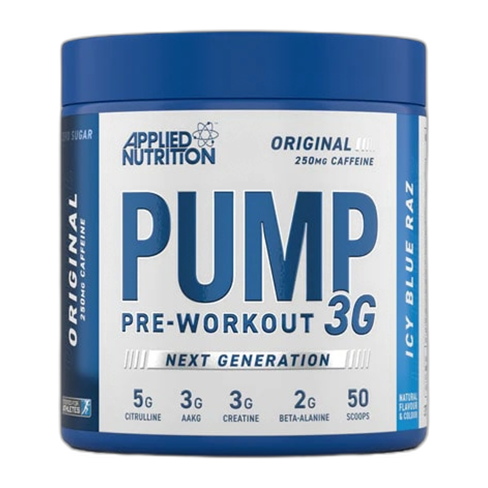 Applied Nutrition Pump 3G Pre-Workout, Icy Blue Raz - 375g
