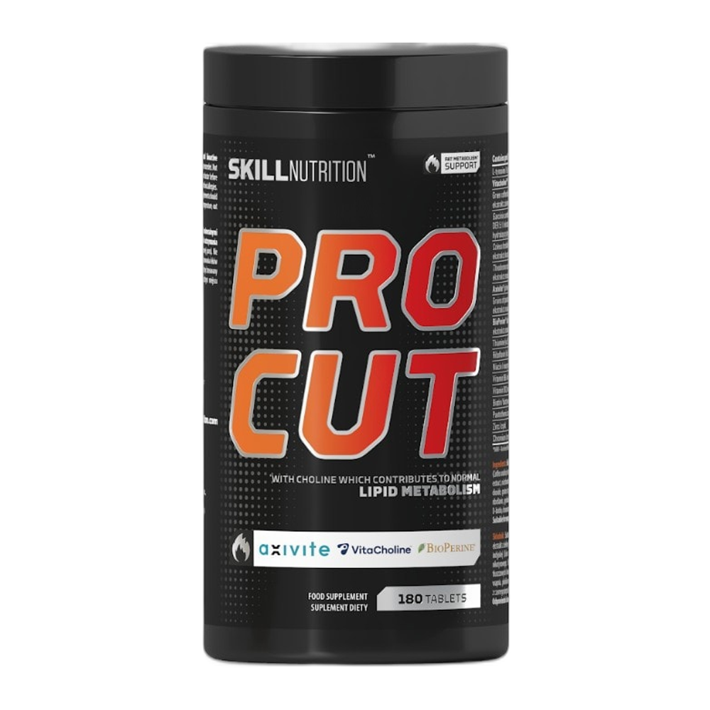 Skill Nutrition Pro Cut, Fat Metabolism Support - 180 tablets