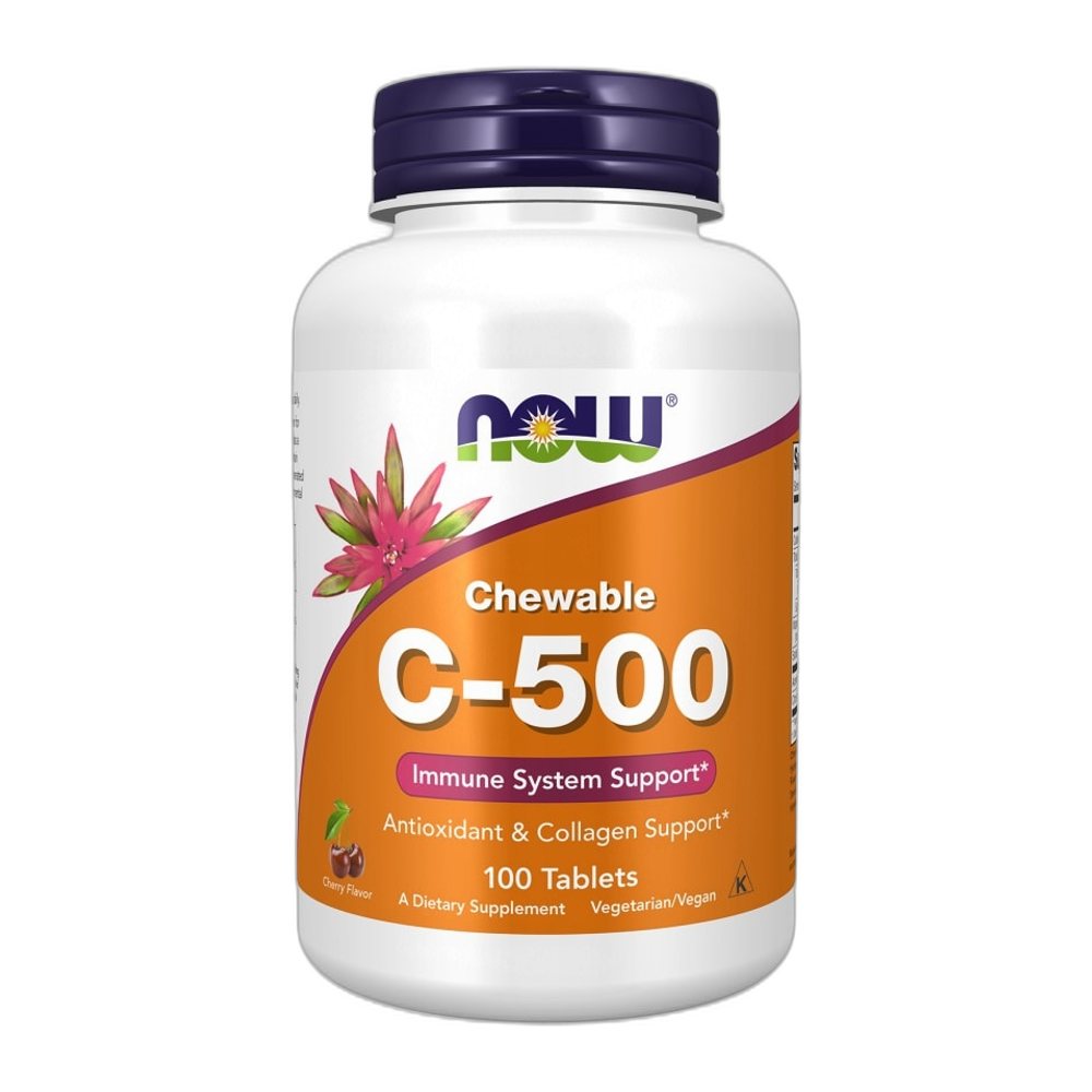 NOW Foods Vitamin C-500 Chewable - 100 tabs