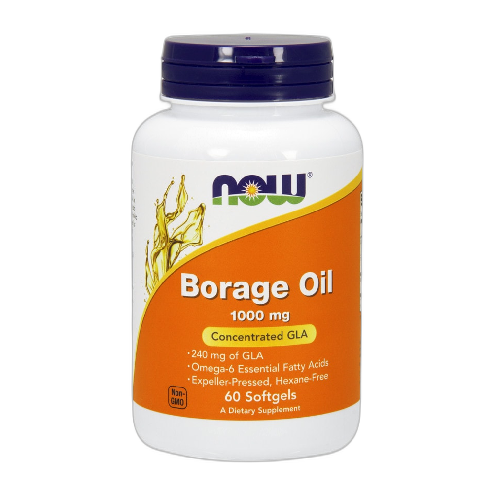 NOW Foods Borage Oil, 1000mg - 60 softgels