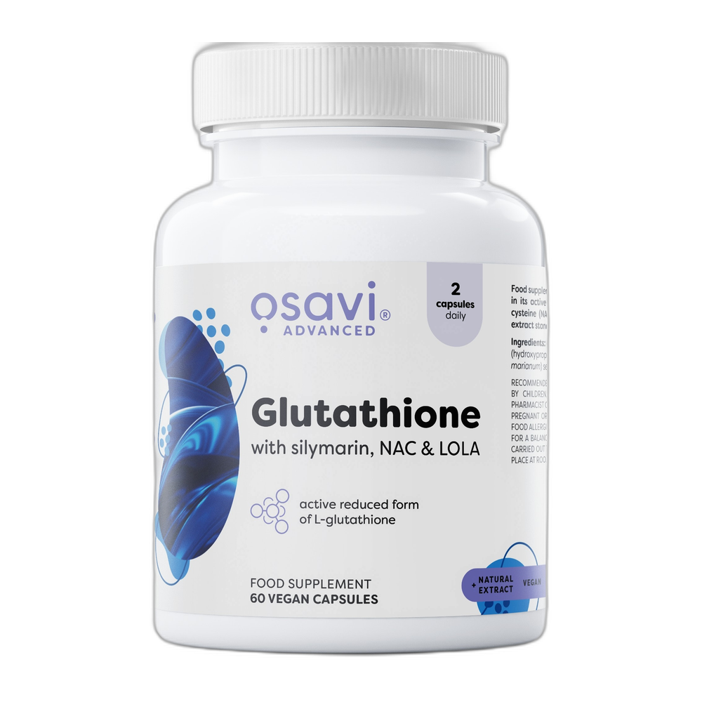 Osavi Glutathione with Silymarin, NAC & LOLA - 60 vegan caps