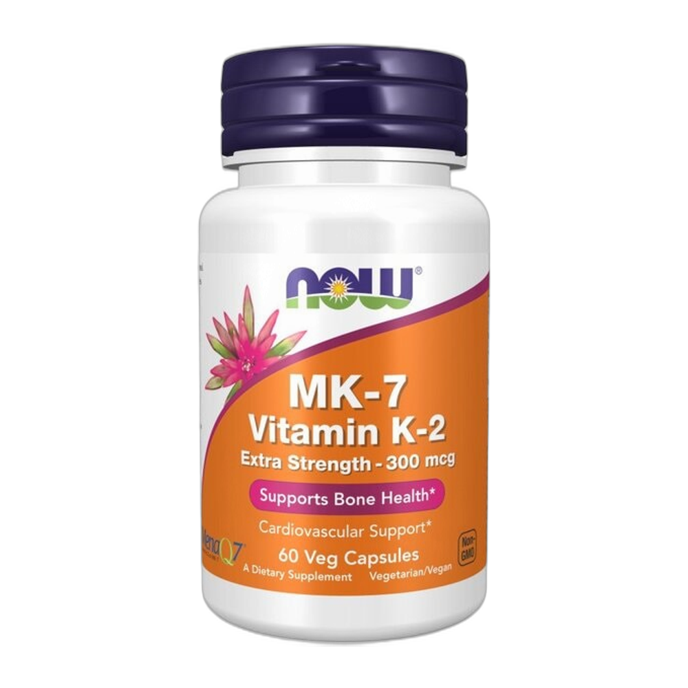 NOW Foods MK-7 Vitamin K-2, 300mcg Extra Strength - 60 vcaps