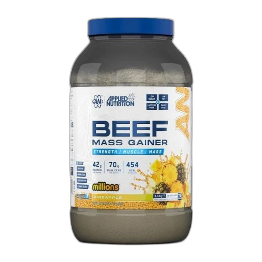 Applied Nutrition Beef Mass Gainer, Millions Pineapple - 3130g