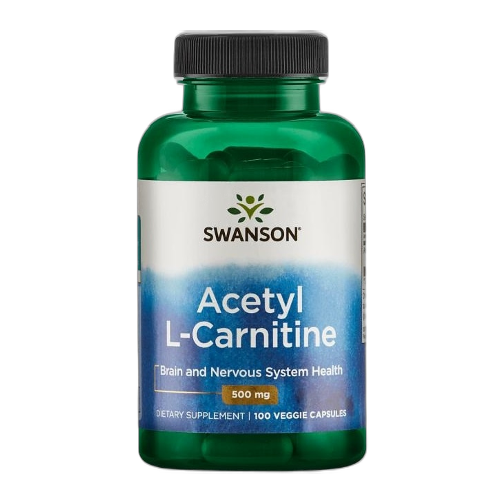 Swanson Acetyl L-Carnitine, 500mg - 100 vcaps