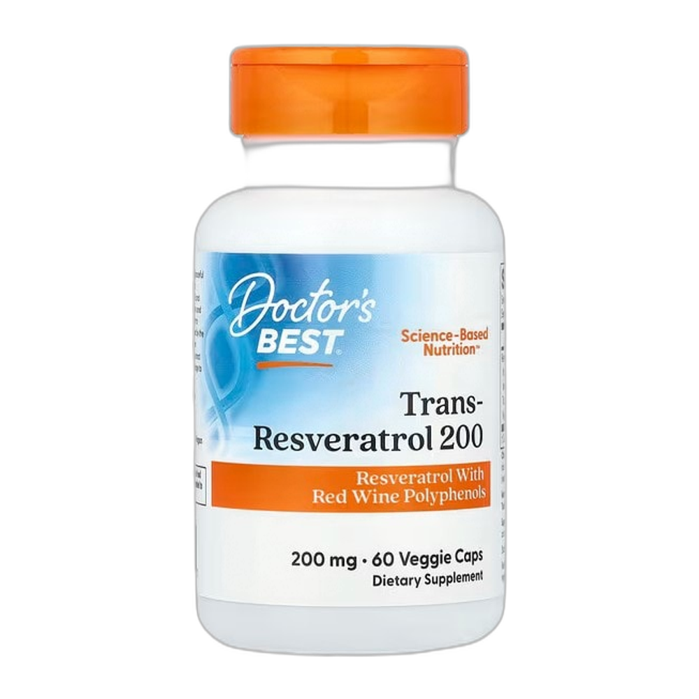 Doctor's Best Trans-Resveratrol, 200mg - 60 vcaps