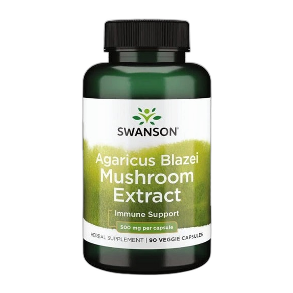 Swanson Agaricus Blazei Mushroom Extract, 500mg - 90 vcaps