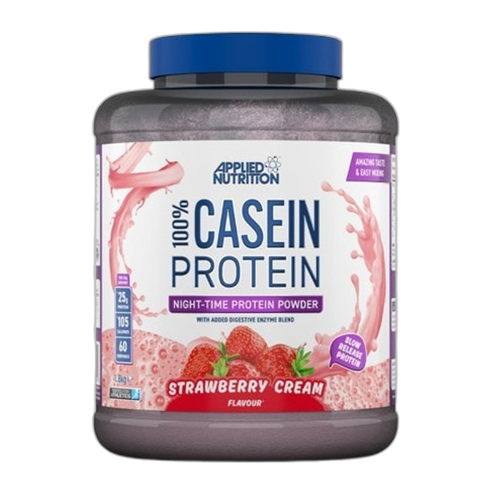 Applied Nutrition 100% Casein Protein, Strawberry Cream - 1800g