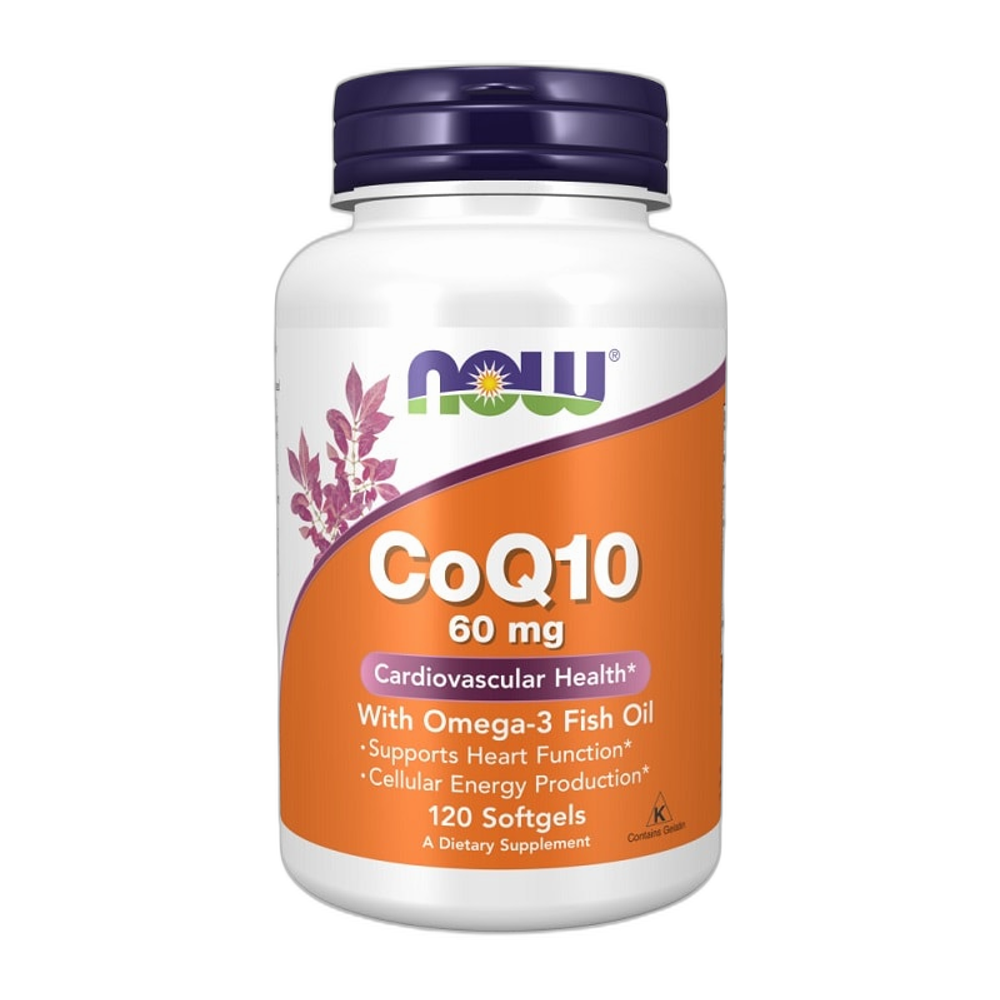 NOW Foods CoQ10 with Omega-3, 60mg - 120 softgels
