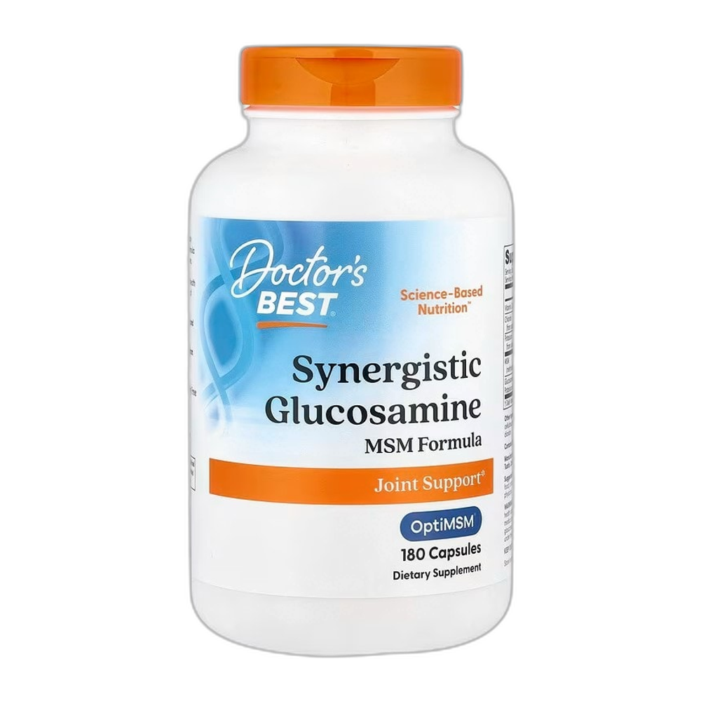 Doctor's Best Synergistic Glucosamine MSM Formula with OptiMSM - 180 caps