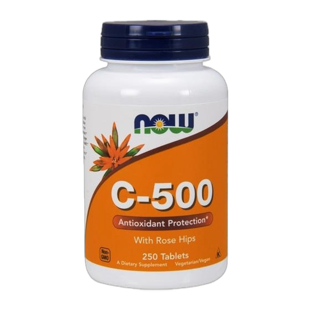 NOW Foods Vitamin C-500 with Rose Hips - 250 tablets