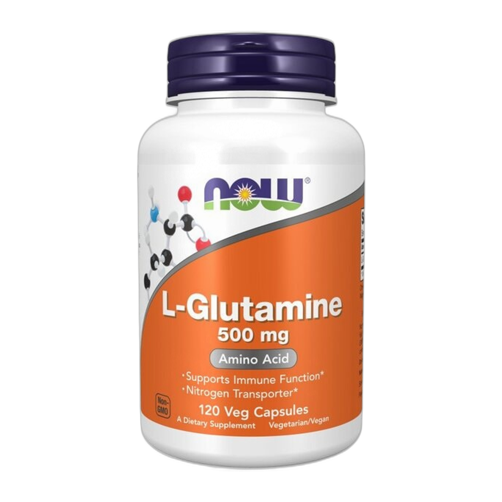 NOW Foods L-Glutamine, 500mg - 120 vcaps