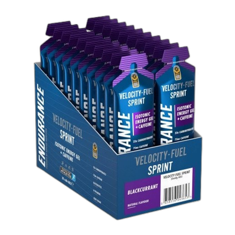 Applied Nutrition Endurance Sprint Isotonic Energy Gel + Caffeine, Blackcurrant - 20 x 60g