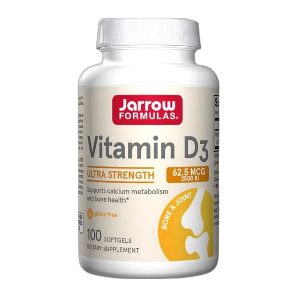 Jarrow Formulas Vitamin D3, 2500 IU - 100 softgels