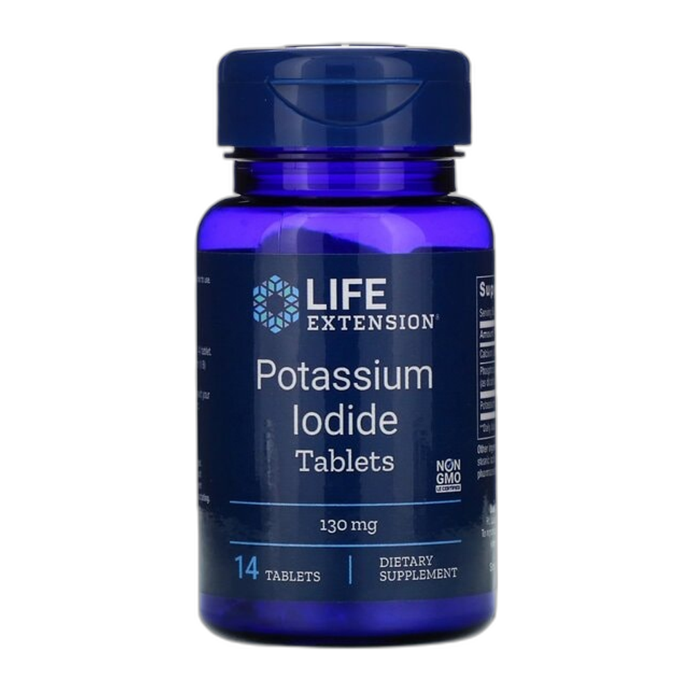 Life Extension Potassium Iodide Tablets, 130mg - 14 tabs