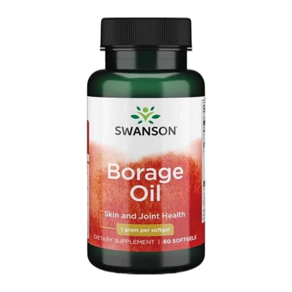 Swanson Borage Oil, 1000mg - 60 softgels